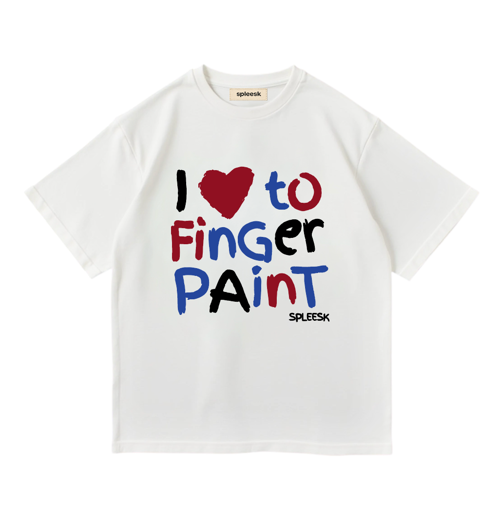 Футболка I love to finger paint