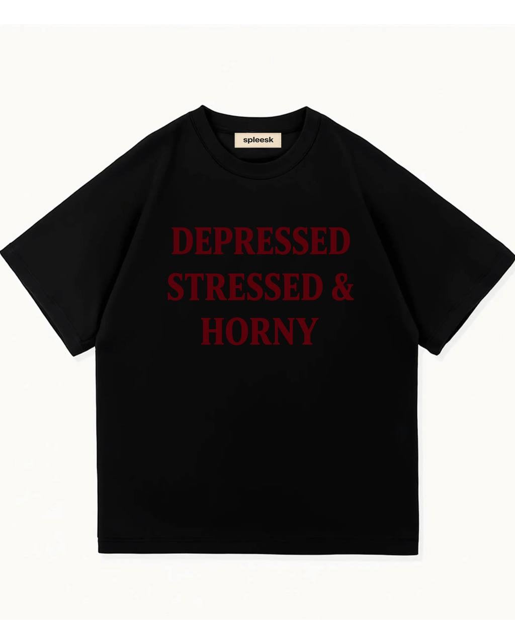 Футболка Depressed, Stressed & Horny