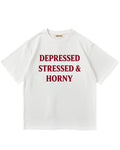 Футболка Depressed, Stressed & Horny